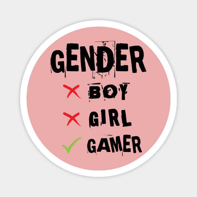 gamer gender Magnet by DZCHIBA